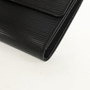 LOUIS VUITTON Epi Porte TresorEtui Papie Portemonnee Zwart M63712 LV Auth am9784V-14