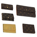 LOUIS VUITTON Monogram Epi Wallet 5 Set Yellow LV Auth am9787-1