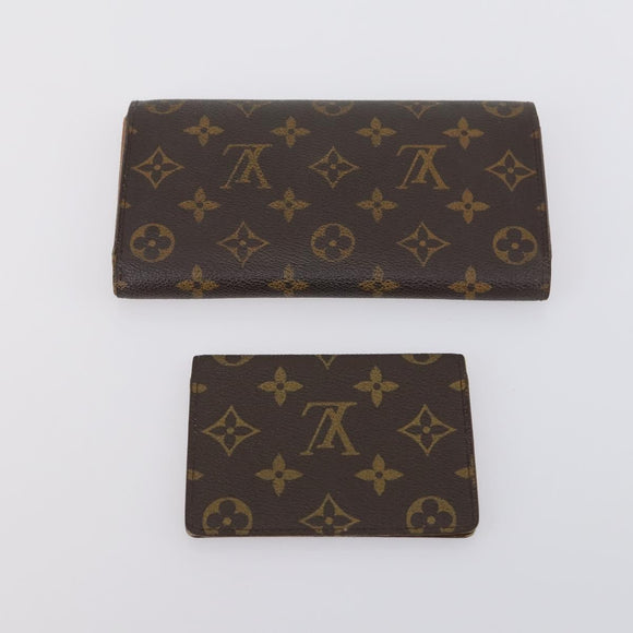 LOUIS VUITTON Monogram Epi Wallet 5 Set Yellow LV Auth am9787