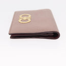 Salvatore Ferragamo Saint Laurent Wallet Leather 2 Set Pink Black Auth am9788-11