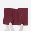 Salvatore Ferragamo Saint Laurent Wallet Leather 2 Set Pink Black Auth am9788-15