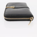 Salvatore Ferragamo Saint Laurent Wallet Leather 2 Set Pink Black Auth am9788-4