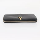 Salvatore Ferragamo Saint Laurent Wallet Leather 2 Set Pink Black Auth am9788-6