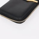 Salvatore Ferragamo Saint Laurent Wallet Leather 2 Set Pink Black Auth am9788-7