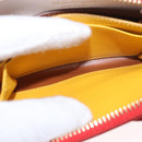 Salvatore Ferragamo Vala Compact Wallet Leather Red Gold Auth am9789-17