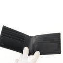 FENDI Zucchino Canvas Compact Wallet Black Auth am9790A-8