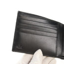 FENDI Zucchino Canvas Compact Wallet Black Auth am9790A-17