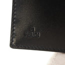 FENDI Zucchino Canvas Compact Wallet Black Auth am9790A-9