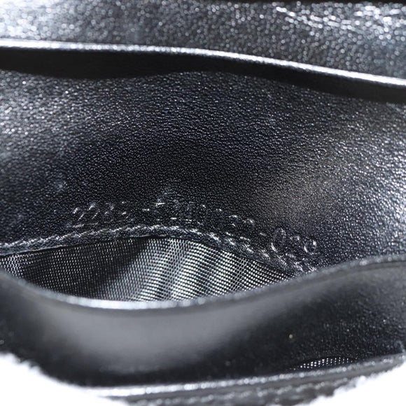 FENDI Zucchino Canvas Compact Wallet Black Auth am9790V