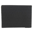 FENDI Zucchino Canvas Compact Wallet Black Auth am9790V-2