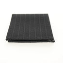 FENDI Zucchino Canvas Compact Wallet Black Auth am9790A-3