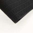 FENDI Zucchino Canvas Compact Wallet Black Auth am9790A-7