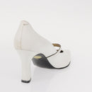 Salvatore Ferragamo Pumps Shoes Leather 35 White Auth am9795-17