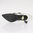 Salvatore Ferragamo Pumps Shoes Leather 35 White Auth am9795-21