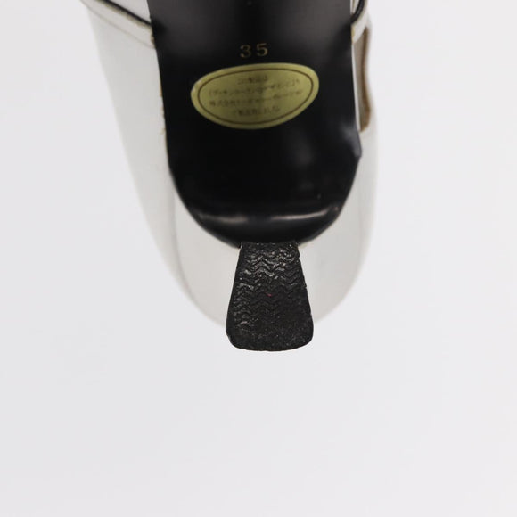 Salvatore Ferragamo Pumps Shoes Leather 35 White Auth am9795