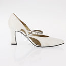 Salvatore Ferragamo Pumps Shoes Leather 35 White Auth am9795-4