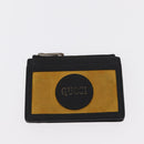 GUCCI GG Canvas Wallet Leather 3 Set Black Auth am9797-10