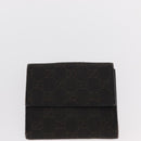 GUCCI GG Canvas Wallet Leather 3 Set Black Auth am9797-18