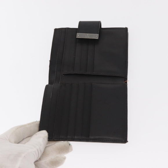 GUCCI GG Canvas Wallet Leather 3 Set Black Auth am9797