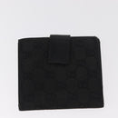 GUCCI GG Canvas Wallet Leather 3 Set Black Auth am9797-3