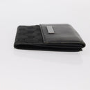 GUCCI GG Canvas Wallet Leather 3 Set Black Auth am9797-4
