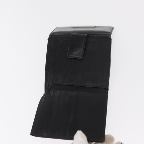 GUCCI GG Canvas Wallet Leather 3 Set Black Auth am9797