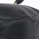 Coach Tote Bag Leather Black Gold Auth am9799-10