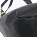 Coach Tote Bag Leather Black Gold Auth am9799-13