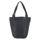 Coach Tote Bag Leather Black Gold Auth am9799-2