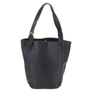 Coach Tote Bag Leather Black Gold Auth am9799-3