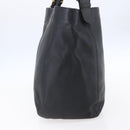 Coach Tote Bag Leather Black Gold Auth am9799-4
