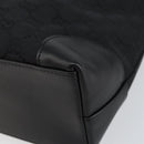 GUCCI GG Canvas Tote Bag Black Silver 33890 Auth am9800-16