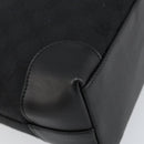 GUCCI GG Canvas Tote Bag Black Silver 33890 Auth am9800-17