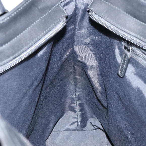 GUCCI GG Canvas Tote Bag Black Silver 33890 Auth am9800