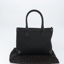 GUCCI GG Canvas Tote Bag Black Silver 33890 Auth am9800-12