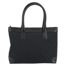 GUCCI GG Canvas Tote Bag Black Silver 33890 Auth am9800-2