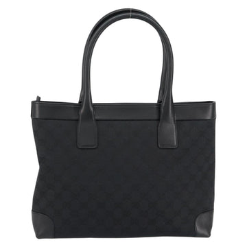 GUCCI GG Canvas Tote Bag Black Silver 33890 Auth am9800 - 0