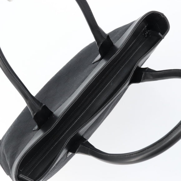 GUCCI GG Canvas Tote Bag Black Silver 33890 Auth am9800