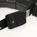 Christian Dior Trotter Canvas Street Chic Shoulder Bag Black Silver Auth am9801V-10