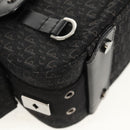 Christian Dior Trotter Canvas Street Chic Shoulder Bag Black Silver Auth am9801V-14