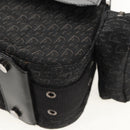 Christian Dior Trotter Canvas Street Chic Shoulder Bag Black Silver Auth am9801V-15