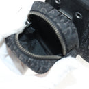 Christian Dior Trotter Canvas Street Chic Shoulder Bag Black Silver Auth am9801V-19