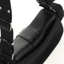 Christian Dior Trotter Canvas Street Chic Shoulder Bag Black Silver Auth am9801V-6