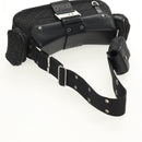 Christian Dior Trotter Canvas Street Chic Shoulder Bag Black Silver Auth am9801V-7