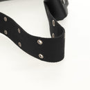 Christian Dior Trotter Canvas Street Chic Shoulder Bag Black Silver Auth am9801V-9