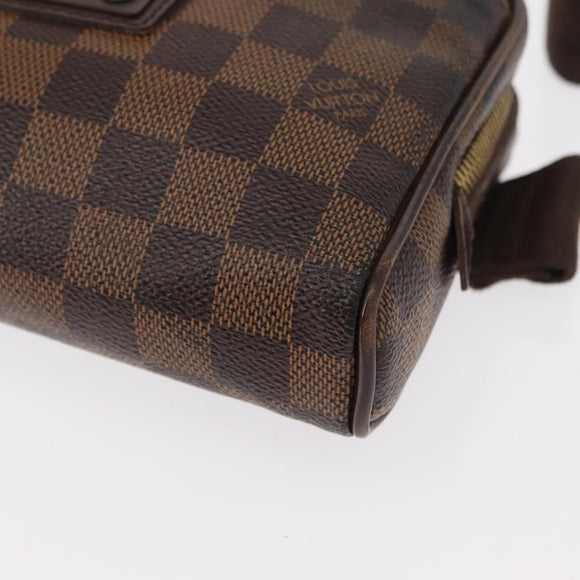 LOUIS VUITTON Damier Ebene Bum Bag Brooklyn Waist Bag N41101 LV Auth am9803