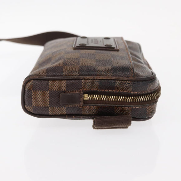 LOUIS VUITTON Damier Ebene Bum Bag Brooklyn Waist Bag N41101 LV Auth am9803
