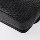 BALLY Chain Shoulder Bag Leather Black Gold Auth am9804-14