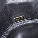 BALLY Chain Shoulder Bag Leather Black Gold Auth am9804-17