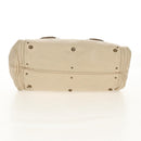 Chloe Paddington Mini Hand Bag Leather Beige Silver gold Auth am9806V-10